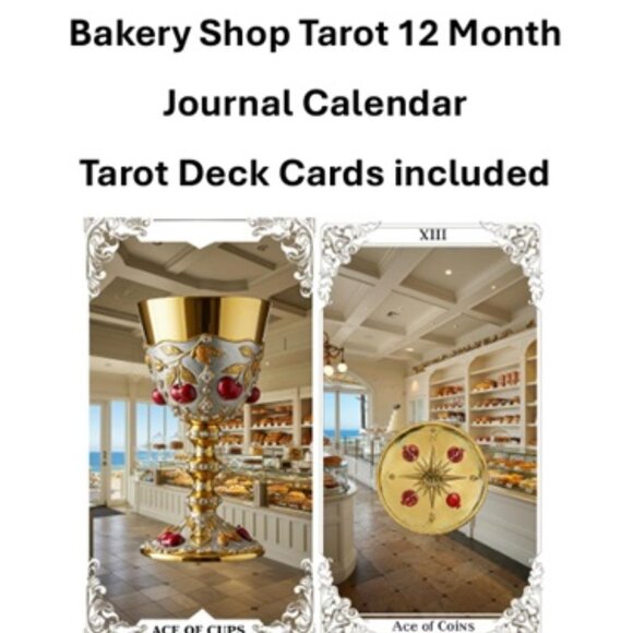 Tarot Victorian Gothic Beach Days 12 Month Undated Calendar Tarot Journal - Picture 3 of 5